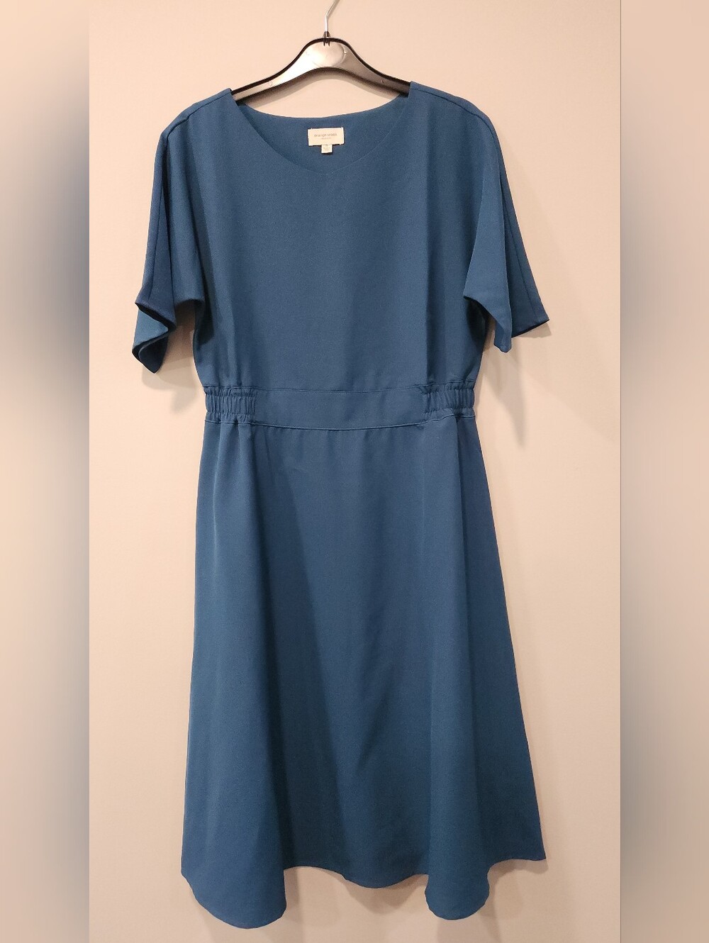 Orange Creek Teal Midi A-Line Dress Sz S